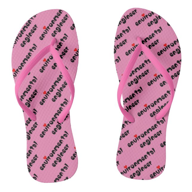 Chanclas Corazón de Ingeniero Ambiental (Plantilla)