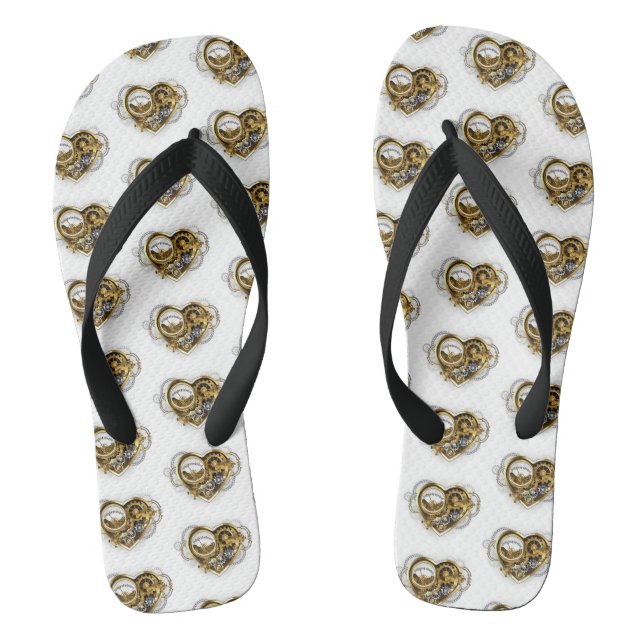 Chanclas Corazón de vapor con un manómetro (Plantilla)