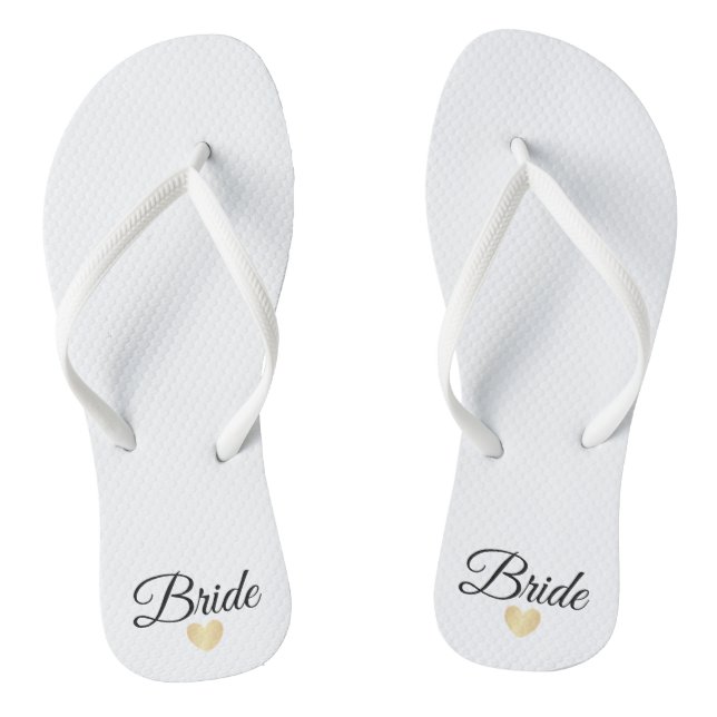 Chanclas Corazón Fab Bride Gold (Plantilla)