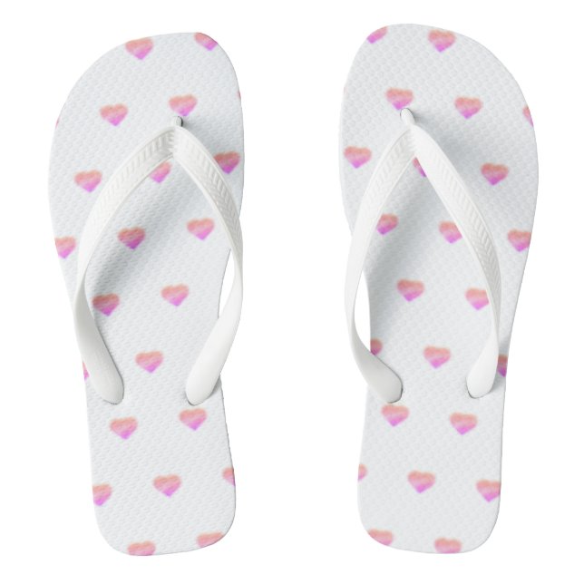 Chanclas corazón rosa (Plantilla)