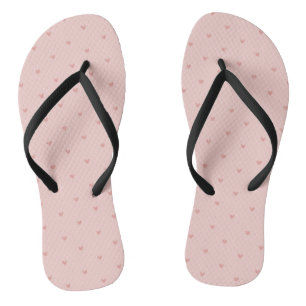 Chanclas Corazones Rosados Pastel Adorables