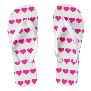 Chanclas Corazones rosas clásicos
