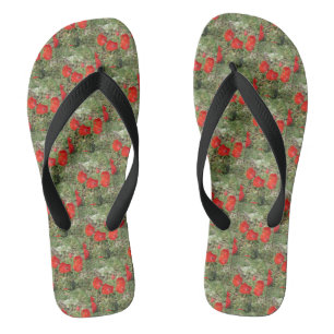 Chanclas Corfu Red Poppies