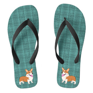 Chanclas Corgis de risa