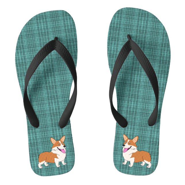 Chanclas Corgis de risa (Plantilla)