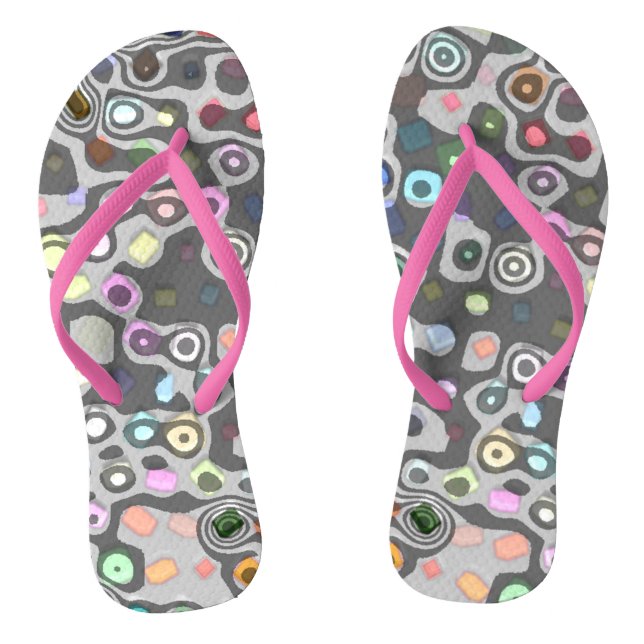Chanclas Correa rosada hippie roscas roscas (Plantilla)