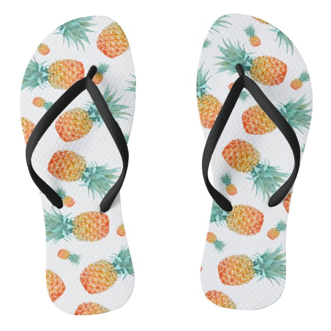 Chanclas Correas delgadas de piña bonito TROPICAL Flip Flop (Plantilla)
