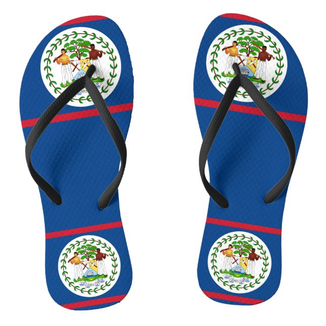 Chanclas Correas delgadas para adultos con bandera de Belic (Plantilla)
