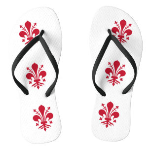 Chanclas Correas delgadas para adultos con bandera de Flore