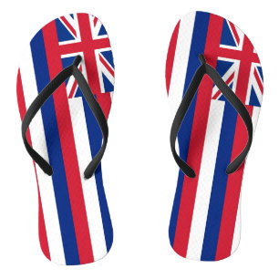 Chanclas Correas delgadas para adultos con bandera de Hawai