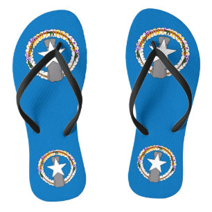 Chanclas Correas delgadas para adultos con bandera de la Ma