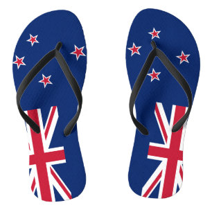 Chanclas Correas delgadas para adultos con bandera de Nueva
