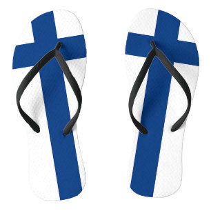 Chanclas Correas delgadas para adultos con la bandera de Fi