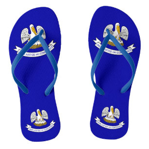 Chanclas Correas Slim para Adultos con la Bandera de Luisia