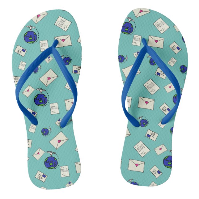 Chanclas Correo alrededor del mundo (Plantilla)