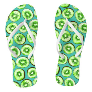 Chanclas Cortes de Kiwi en turquesa