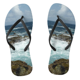 Chanclas Costa Rocosa y Océano Azul de Aruba