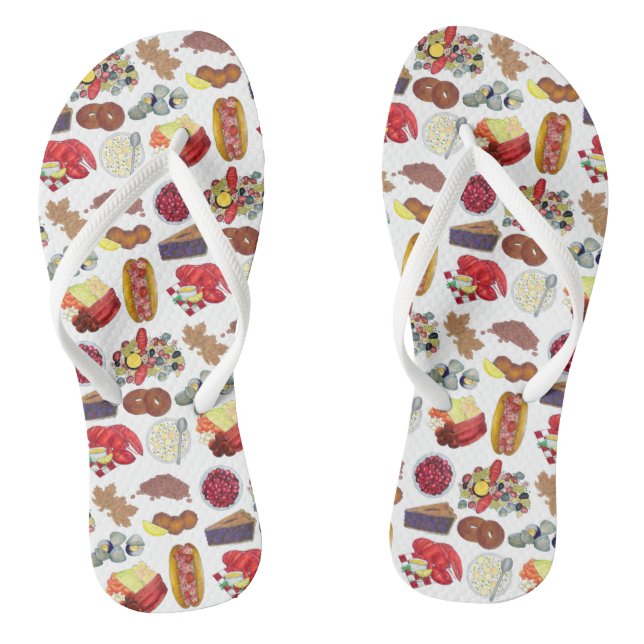 Chanclas Costero New England Foods Northeast America Estado (Plantilla)