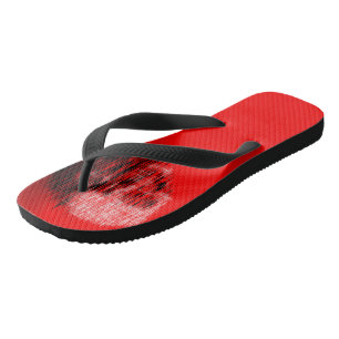 Chanclas cráneo grabado