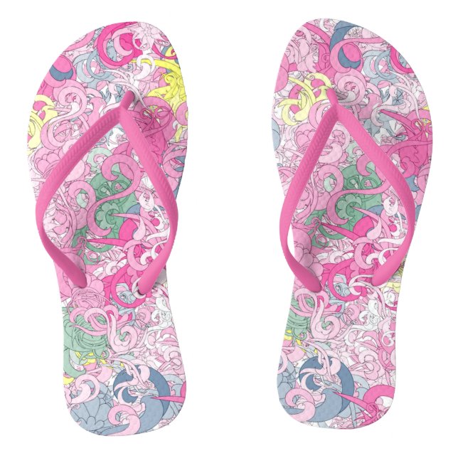 Chanclas Crazy Floral Flip Flops (Plantilla)
