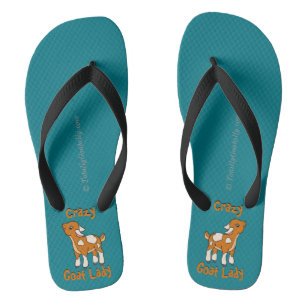 Chanclas CRAZY GOAT LADY   por TotallyGoatally™