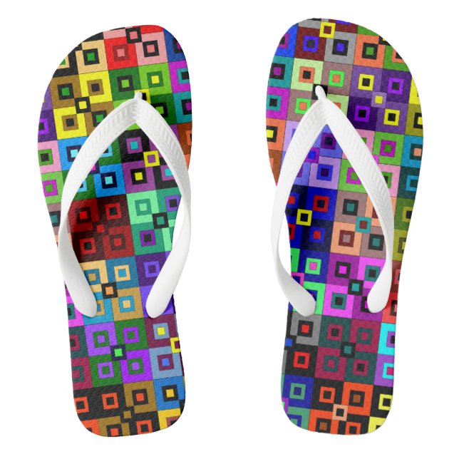Chanclas Crazy Quilt Flipflops (Plantilla)