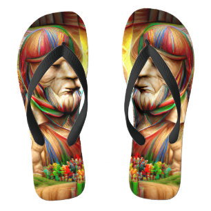 Chanclas Crean Personalizado de guerrero del músculo soldad