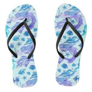 Chanclas Creatividad de hadas púrpura de Sirena