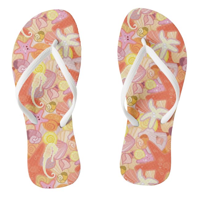 Chanclas Criaturas del mar Pastel (Plantilla)