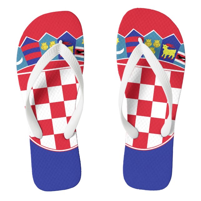Chanclas Croatia Flag Emblem (Plantilla)