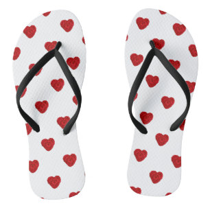 Chanclas Crochet Yarn Hearts Artesanales Pequeños