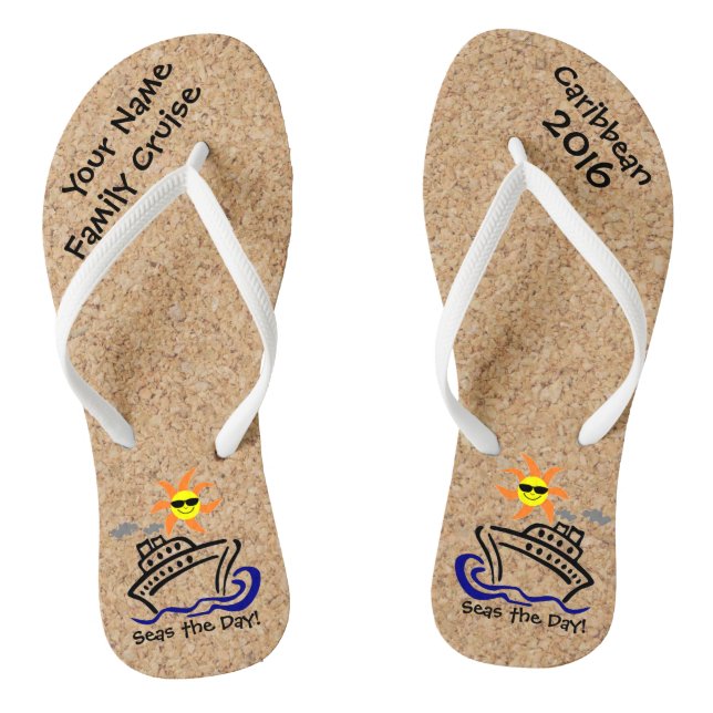 Chanclas Cruise Flip Flops Adultos Slim Straps Mares del dí (Plantilla)