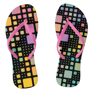 Chanclas Cuadrados pop