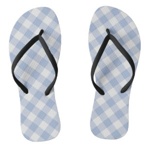 Chanclas Cuadro azul clásico Checked Gingham