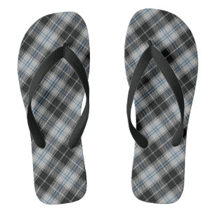 Chanclas Cuadro escocés blanco y verde Forbes