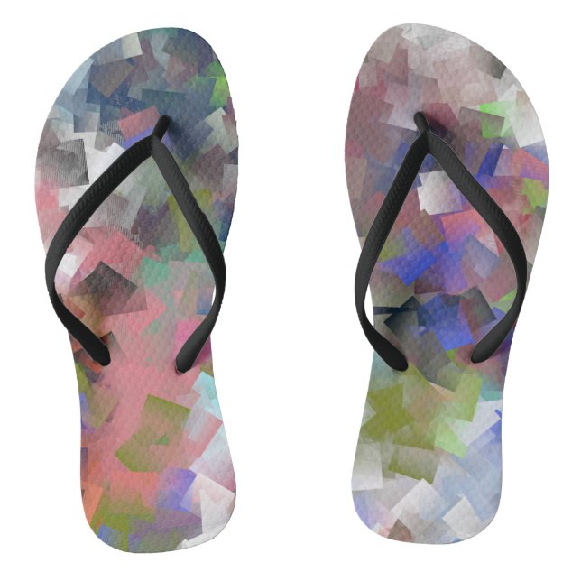 Chanclas Cubos abstractos (Plantilla)