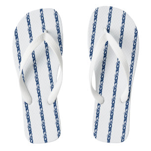 Chanclas Cuerpos náuticos Navy Patrón blanco azul