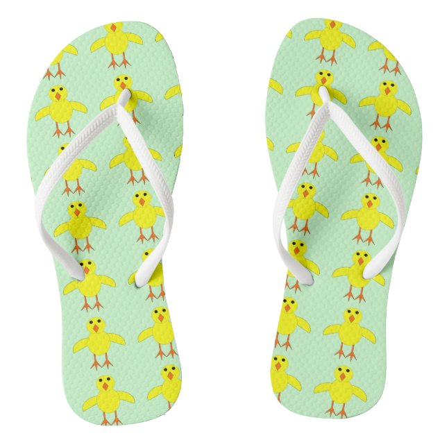 Chanclas Cuidada Flip Flops de pollo de Pascua (Plantilla)