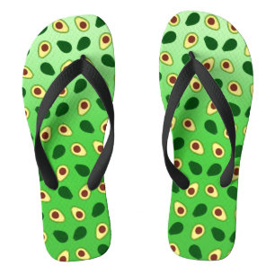 Chanclas Cuidada Kawaii Ropa de aguacate patrón gradiente d