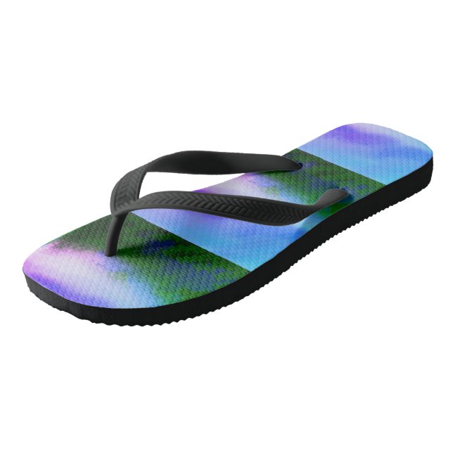 Chanclas Cute Blue SKY PURPLE GREEN Mujer Moderna Flip Flop (Angular)
