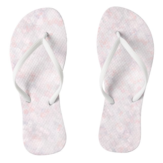 Chanclas Cute Pastel Rosa Bokeh Flip Flops (Plantilla)