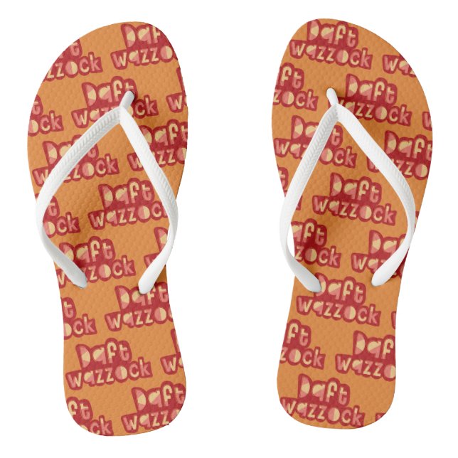 Chanclas Daft Wazzock Funny British Insulta Flipflops (Plantilla)