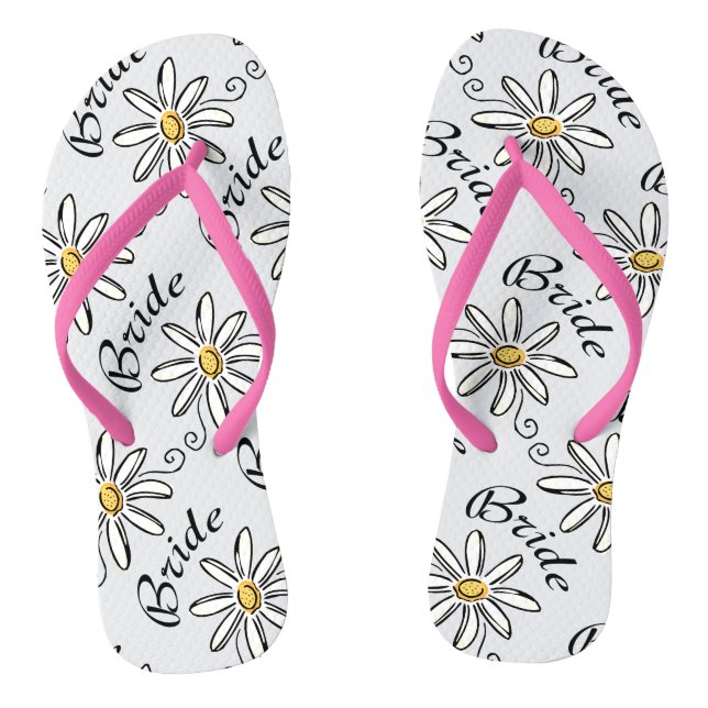 Chanclas Daisy Floral Bride (Plantilla)