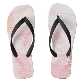 Chanclas Damas de acuarela rosa pastel de bonito