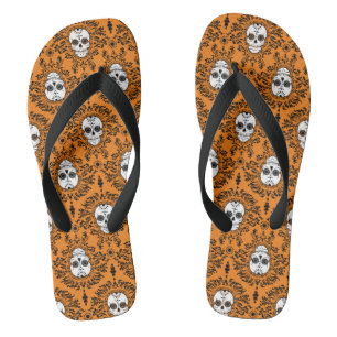 Chanclas Damasco Muerto - Moda Calaveras del patrón de cal