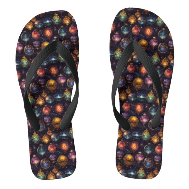 Chanclas de adornos de Navidad (Plantilla)