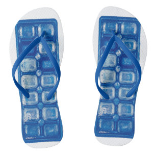 Chanclas de bandeja de cubitos de hielo de verano 