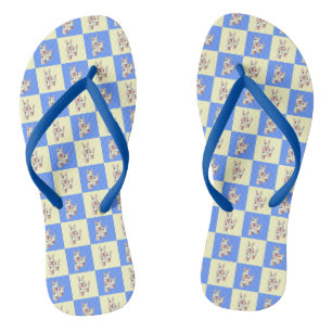 Chanclas de Bull Terrier a Cuadros