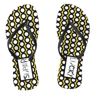 Chanclas de Círculos Super Afortunados de Arte Abs