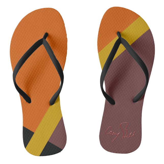 Chanclas de colores de otoño (Plantilla)